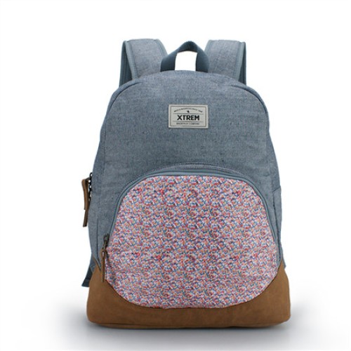 Japanese schoolbag three-piece casual canvas backpack for girls